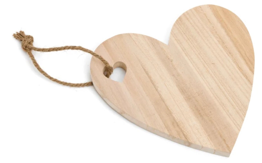 Wooden Heart Shaped Serving Board