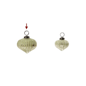 Radiance Fluted Ornament Green L