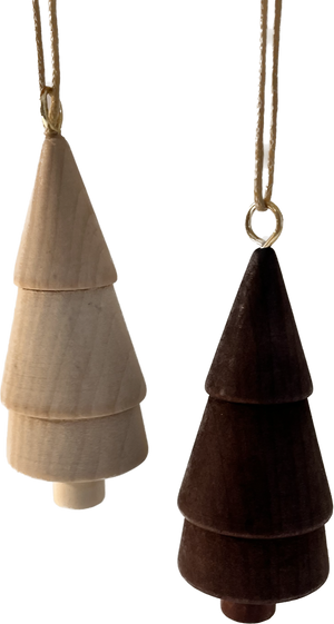Mini Wooden Tree Ornaments