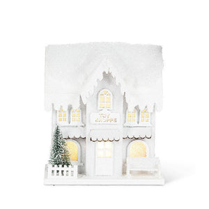 Small Snowy Toy Shop with LED Lights