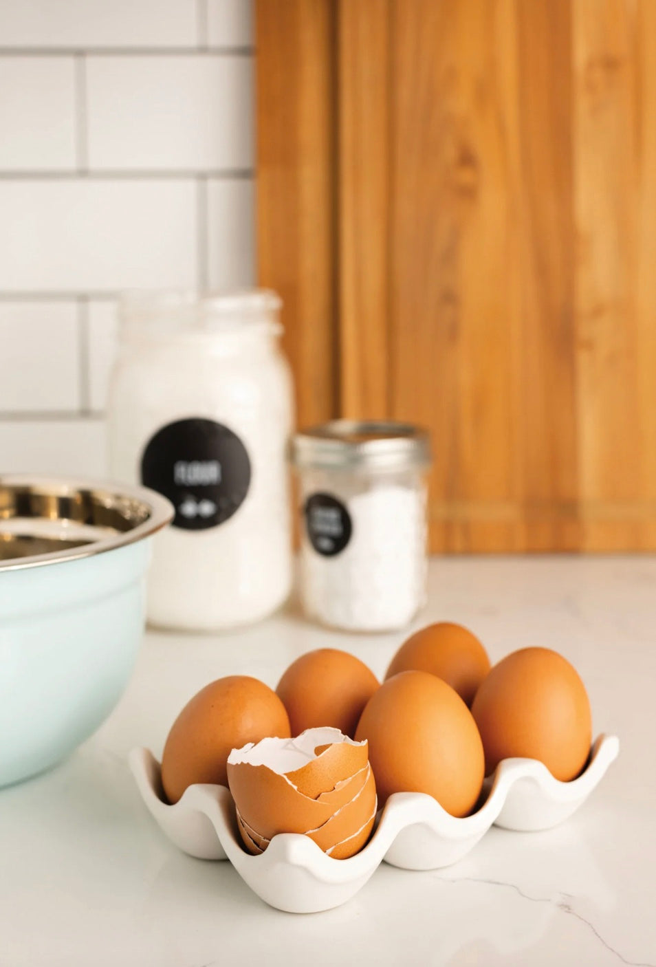 Matte White Egg Crate