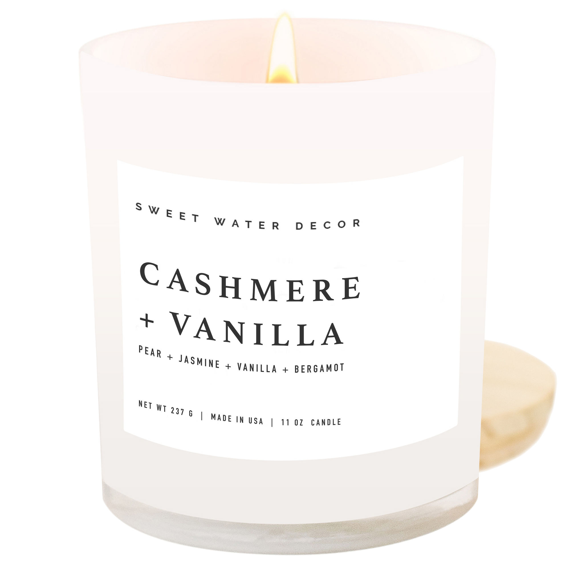 Cashmere and Vanilla 11 oz Soy Candle