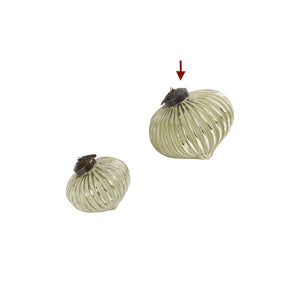 Radiance Fluted Ornament Green L