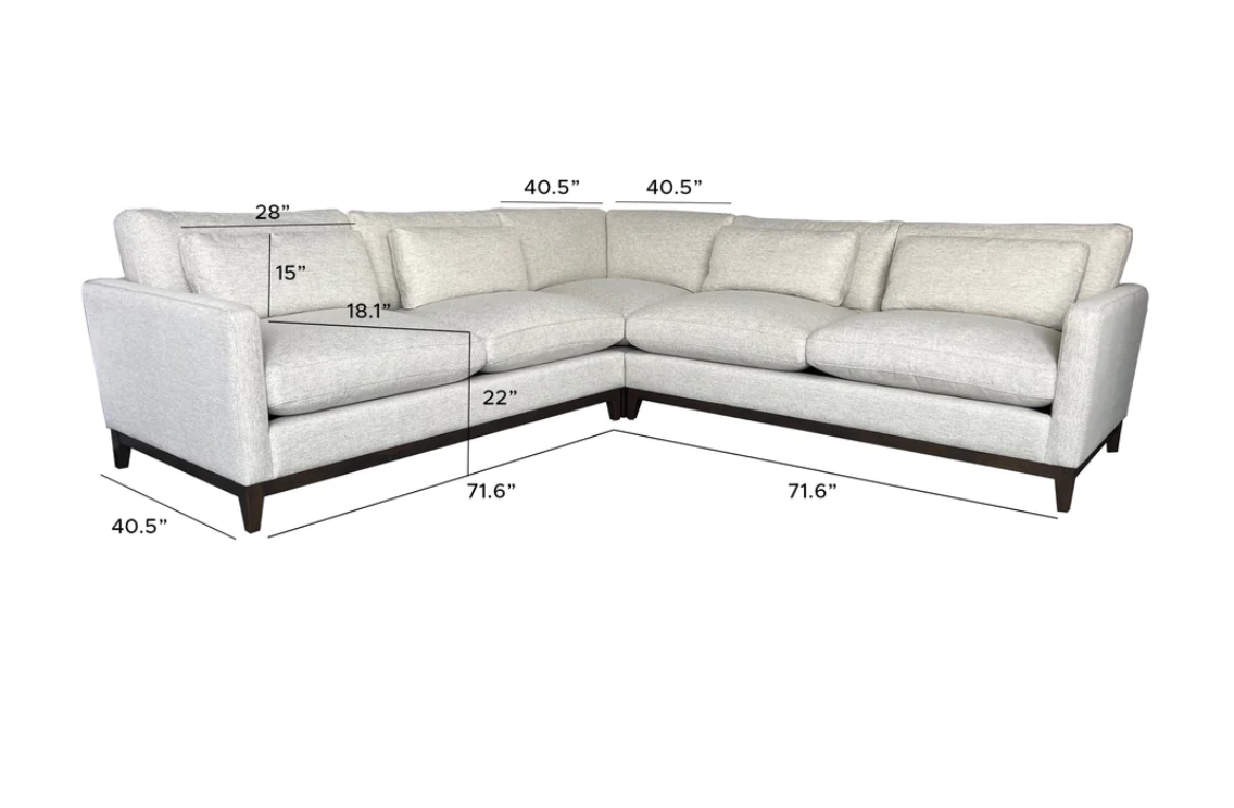 Oxford L shape sectional