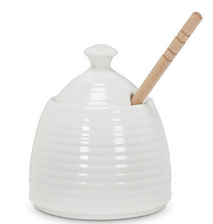 Beehive Honey Pot with Dauber