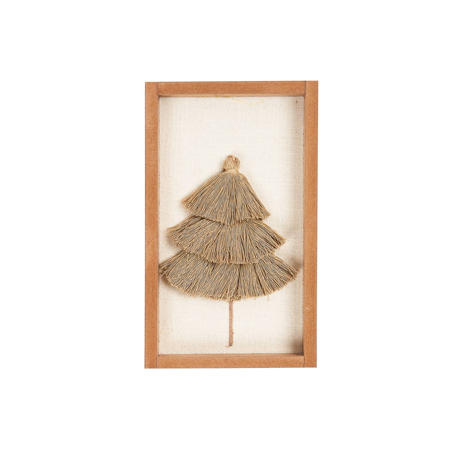 Neve Tassel Tree Wall Art Brown S