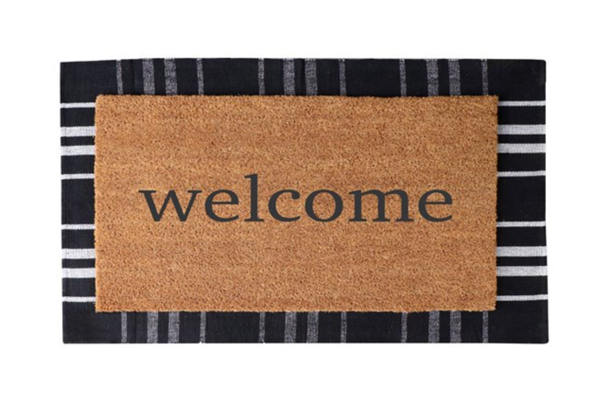 Welcome Layered Doormat