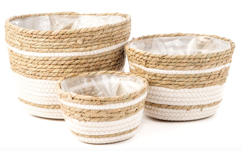 Hula Lined Plant Baskets