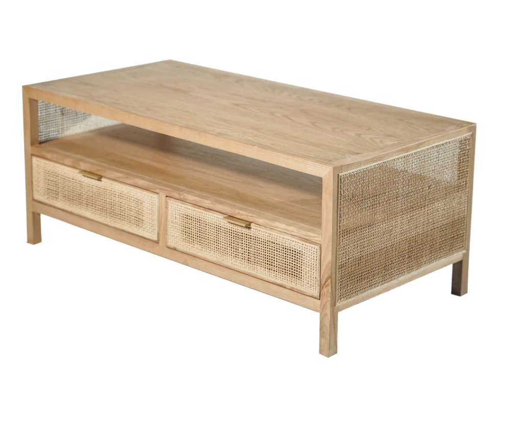 Rattan coffee table